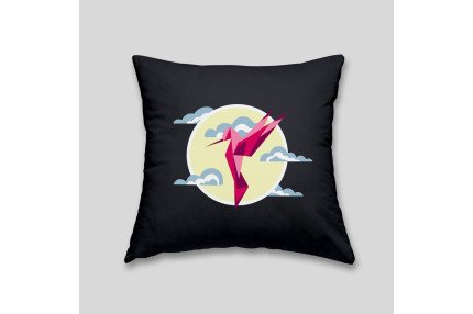 Hummingbird cushion